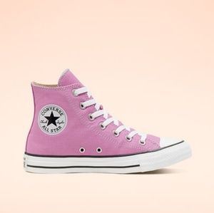 peony pink high top converse